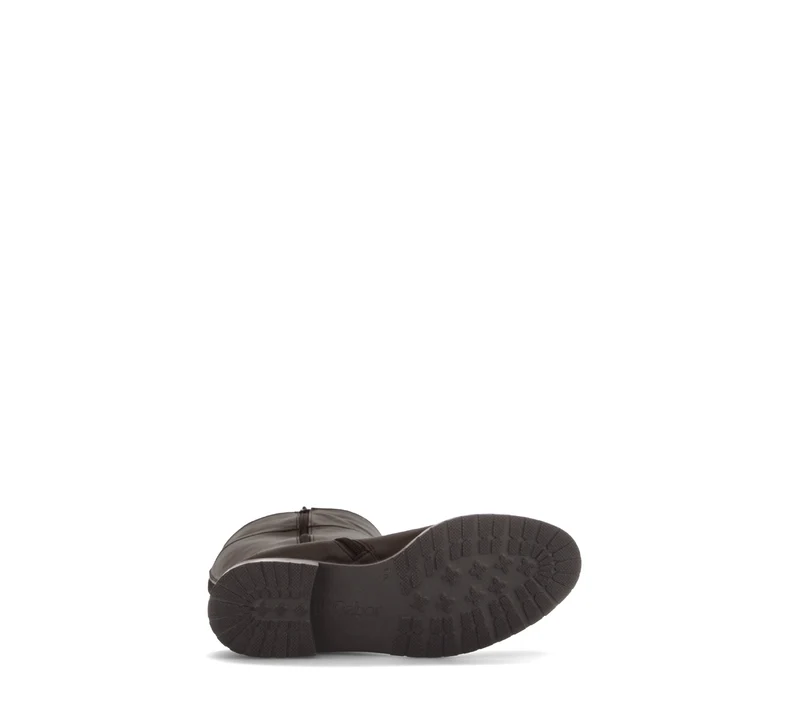Bottes marron en cuir lisse