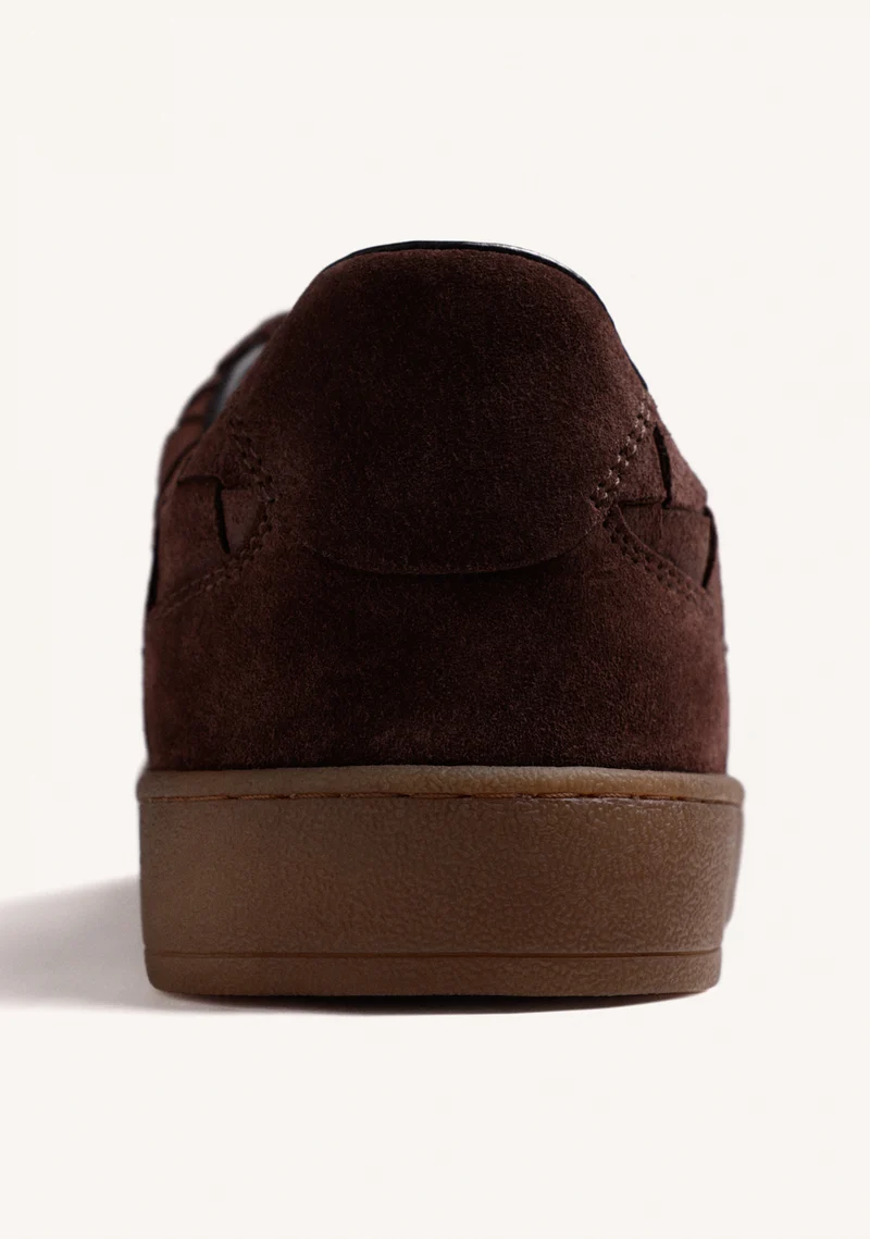 BROWN LEATHER SNEAKERS