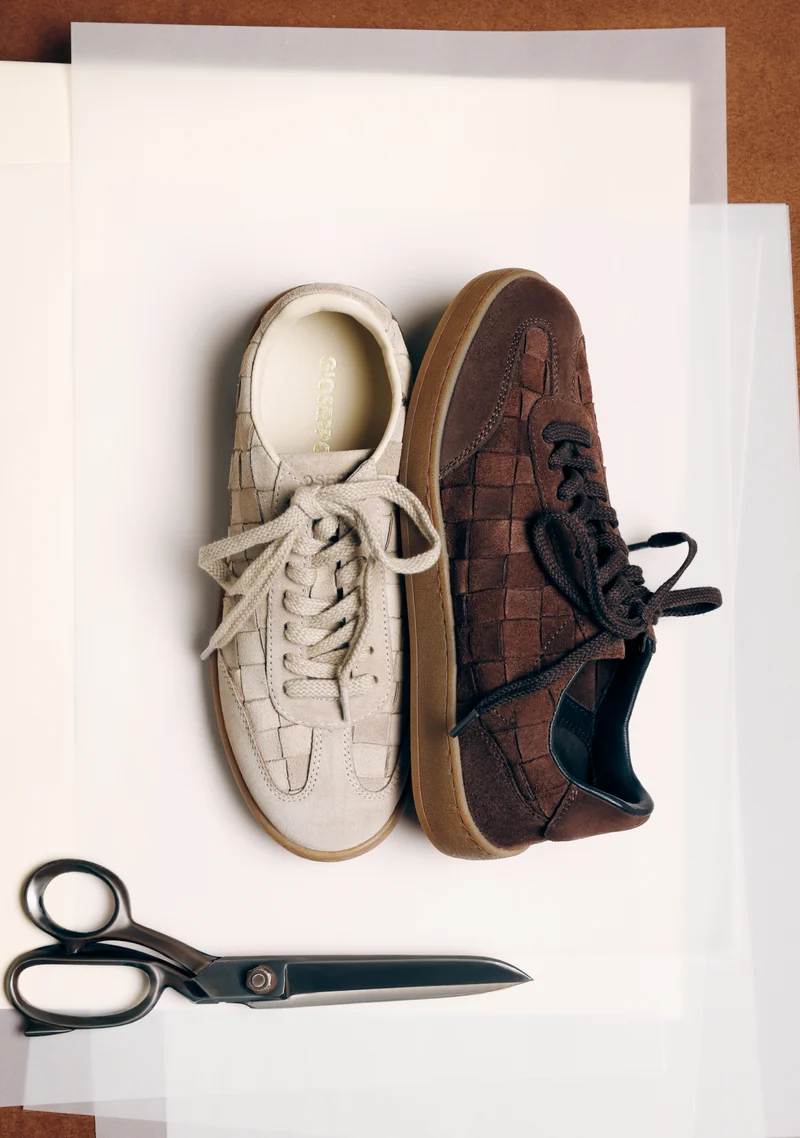 BROWN LEATHER SNEAKERS