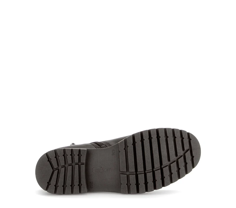 Bottines marron en cuir lisse