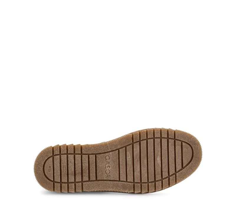 Bottines marron en cuir velours