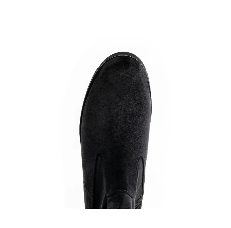 Bottes noires en velours