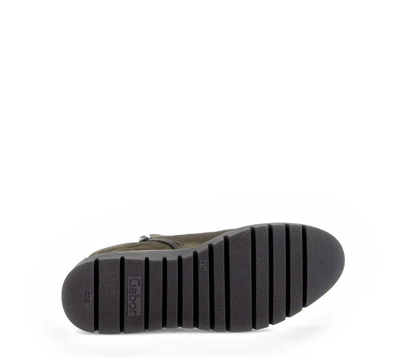 Bottines vertes en cuir velours