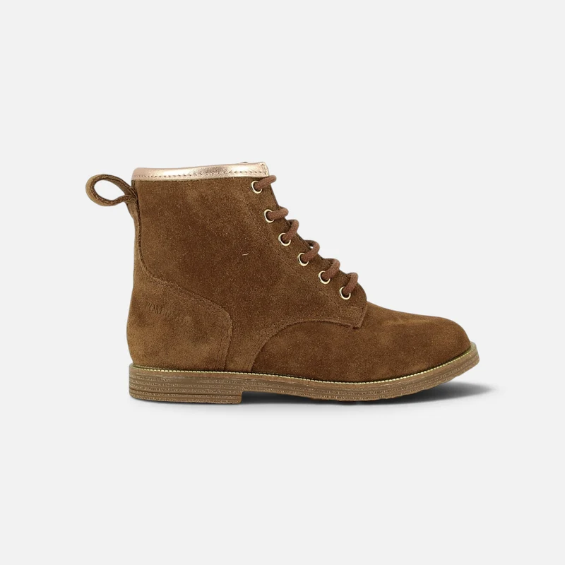 TRIP HI LACE SL - VELOURS - COGNAC