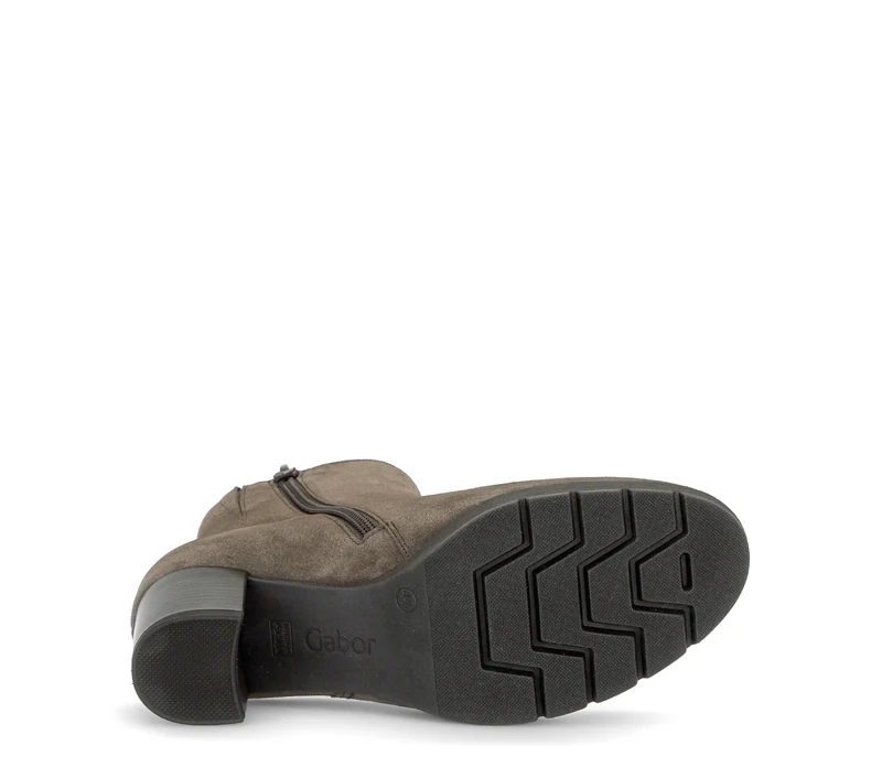 Bottines marron en cuir velours