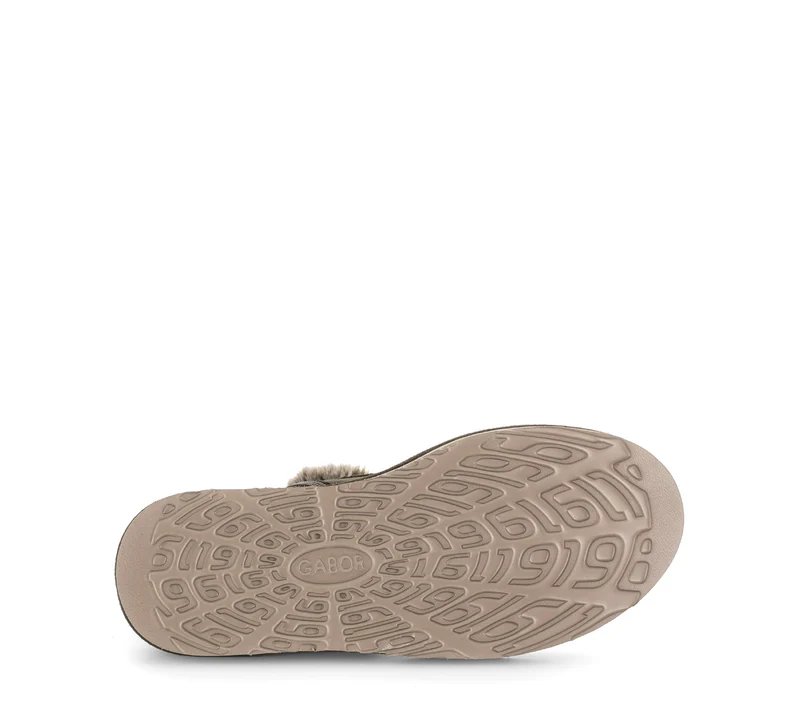 Bottines kaki en cuir velours