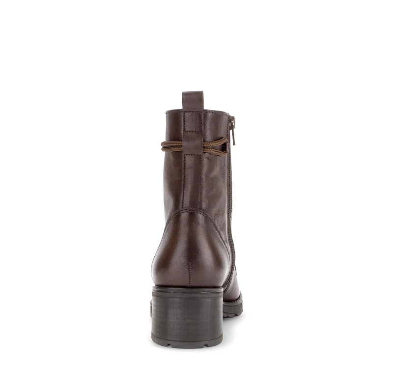 Bottines cognac en cuir lisse