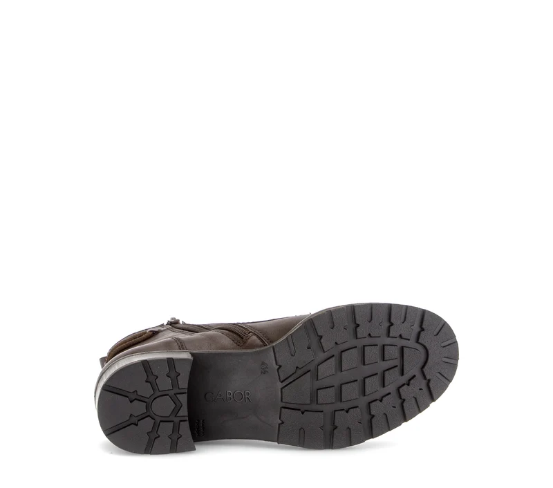 Bottines cognac en cuir lisse