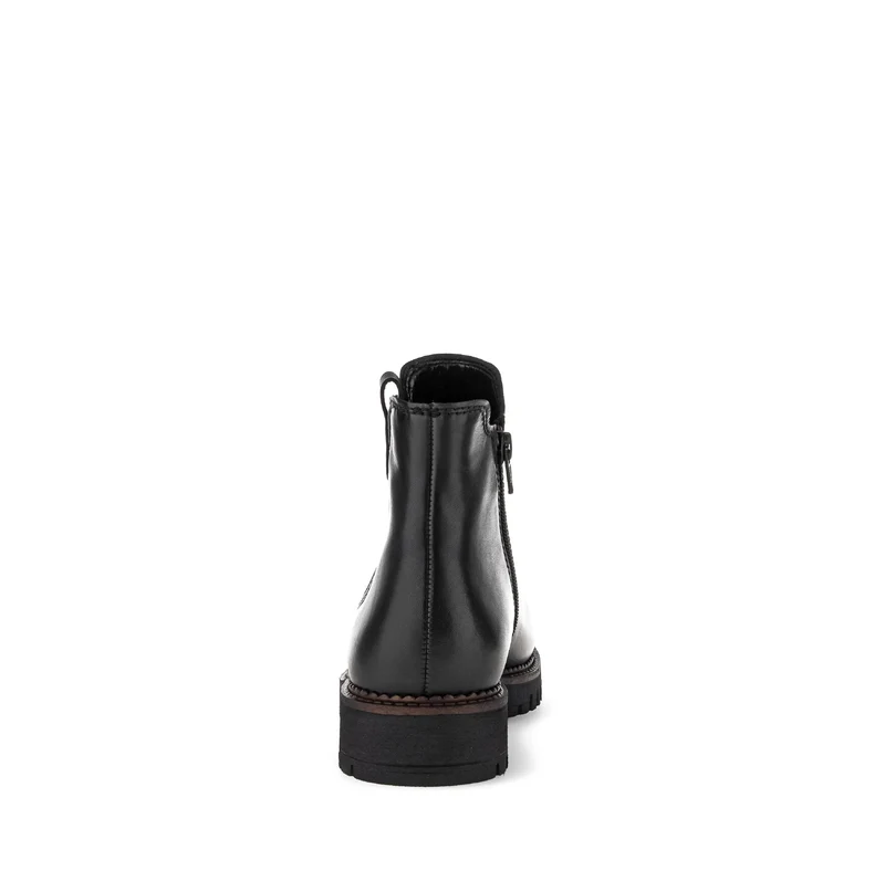 Bottines chelsea noires en cuir lisse