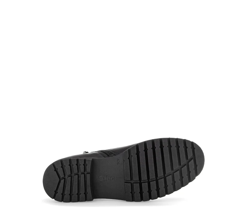 Bottines chelsea noires en cuir lisse