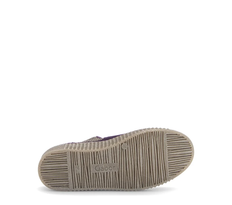 Bottines violettes en cuir velours