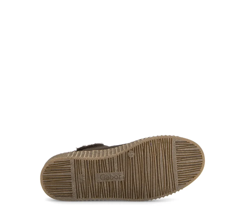 Bottines marron en cuir velours
