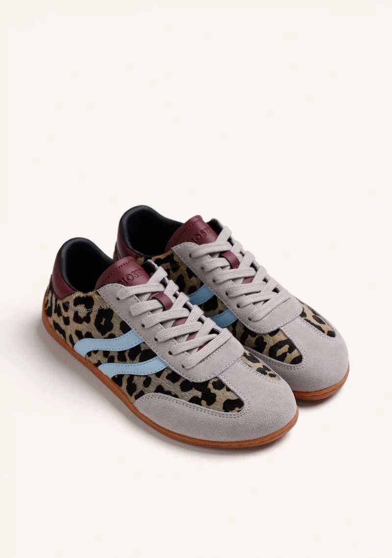 BAREFOOT SNEAKERS ANIMAL PRINT LEATHER