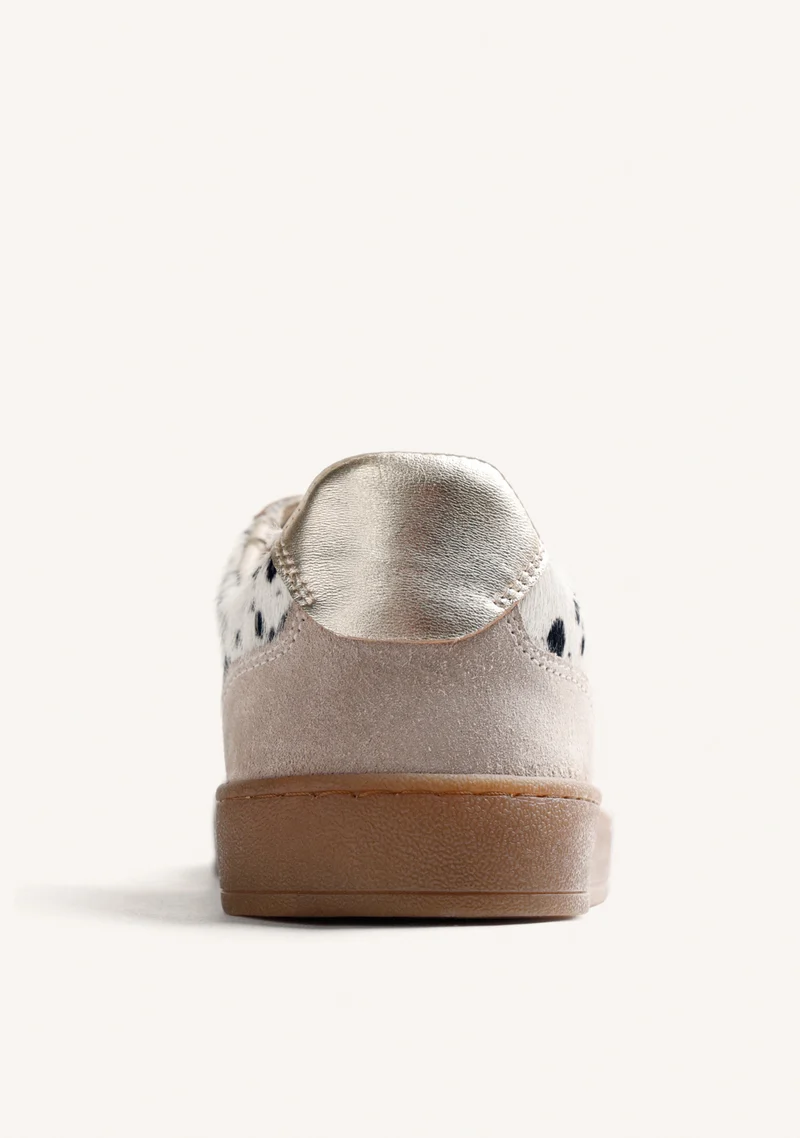 ANIMAL PRINT LEATHER SNEAKERS