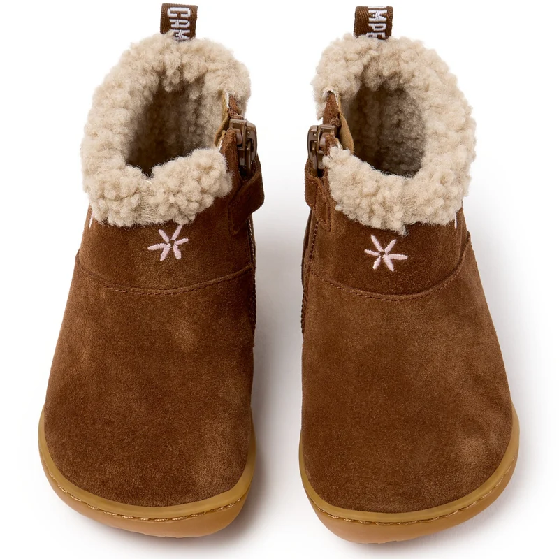 Camper FW Peu Bottines Fourrées Zip Pecan