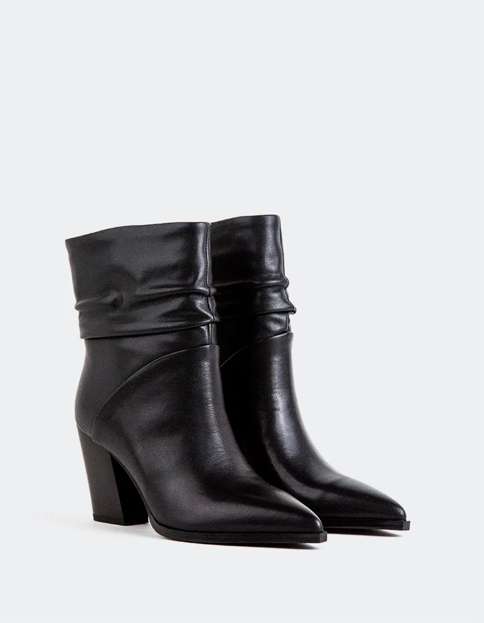 Evania Black Leather