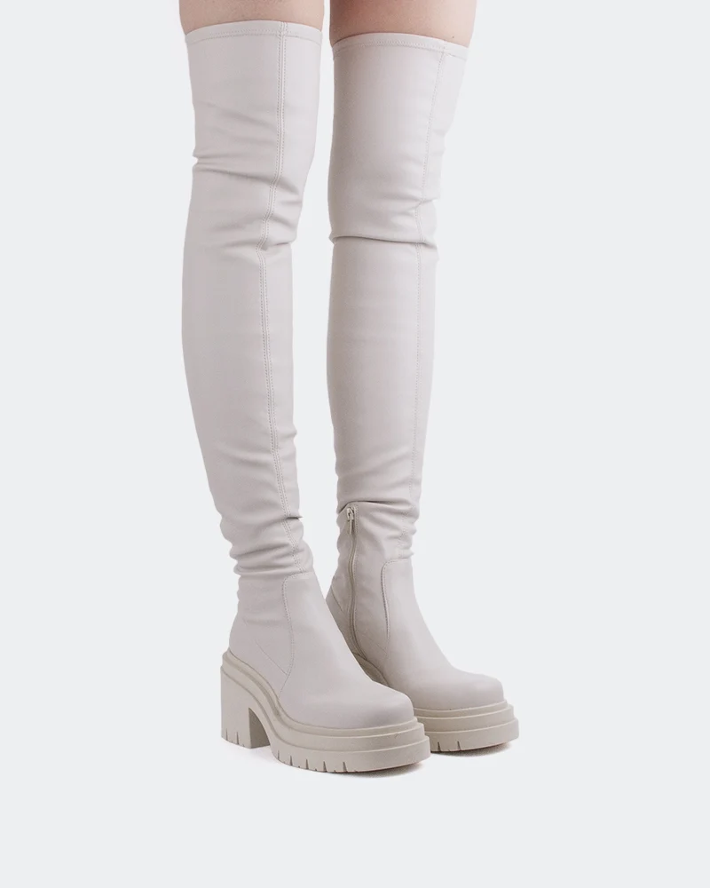 Mitcham Off White Stretch