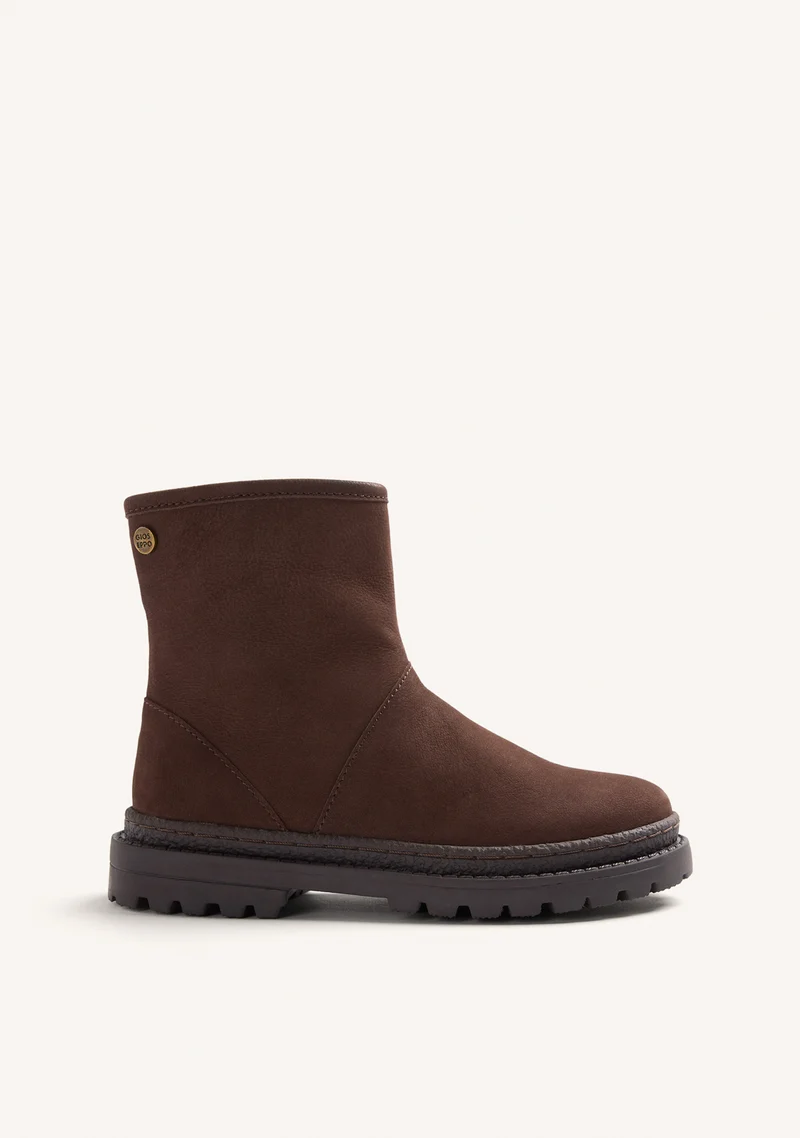 LEATHER ZIPPER BOOTS