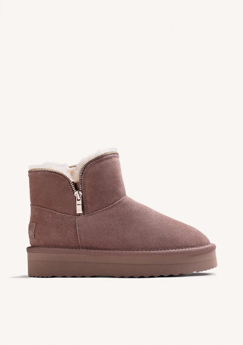 AUSTRALIAN LEATHER BOOTS WITH ZIPPER