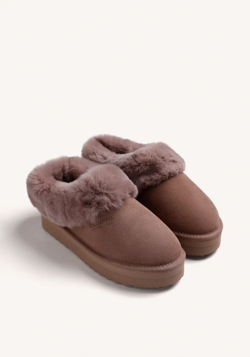 TAUPE LEATHER CLOGS