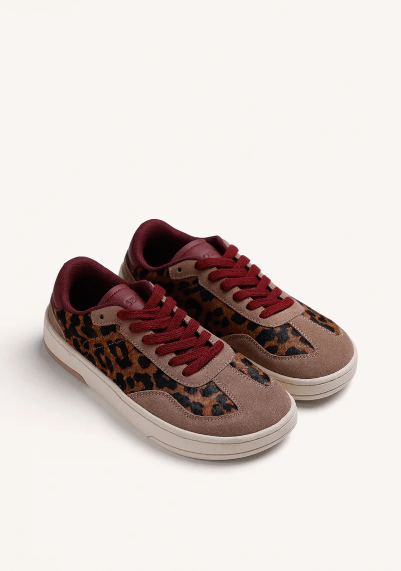 BAREFOOT SNEAKERS ANIMAL PRINT LEATHER