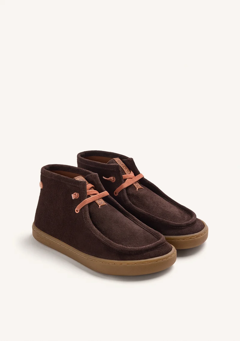 BAREFOOT LEATHER WALLABEE ANKLE BOOTS