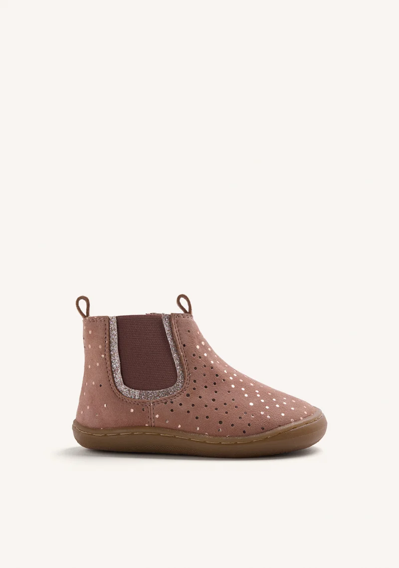 BAREFOOT NUDE LEATHER ANKLE BOOTS