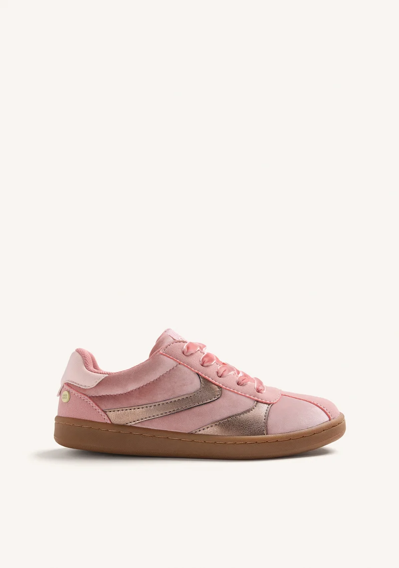 PINK VELVET SNEAKERS