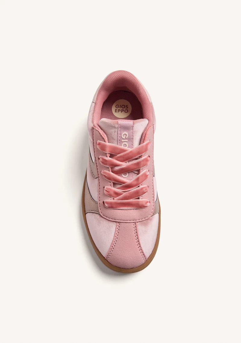 PINK VELVET SNEAKERS
