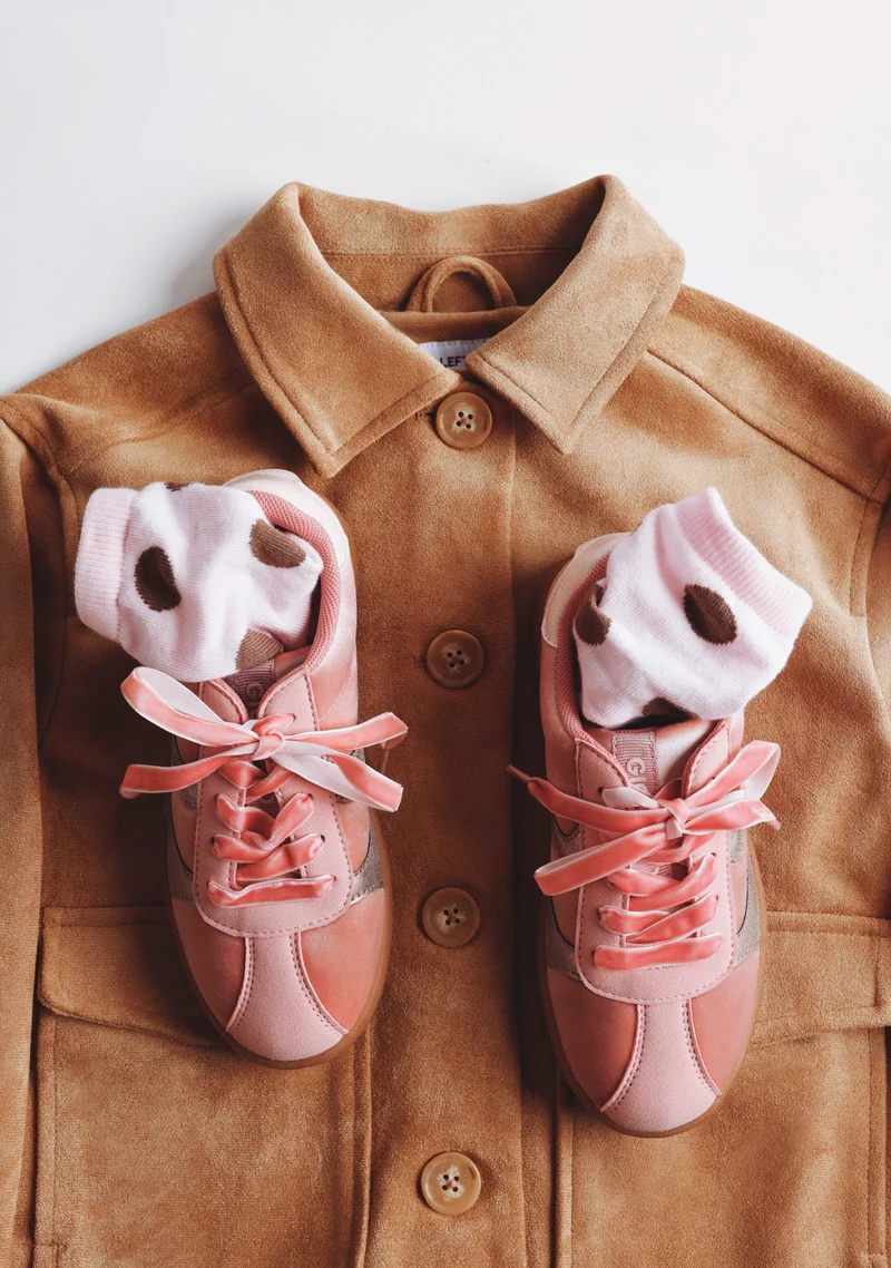 PINK VELVET SNEAKERS