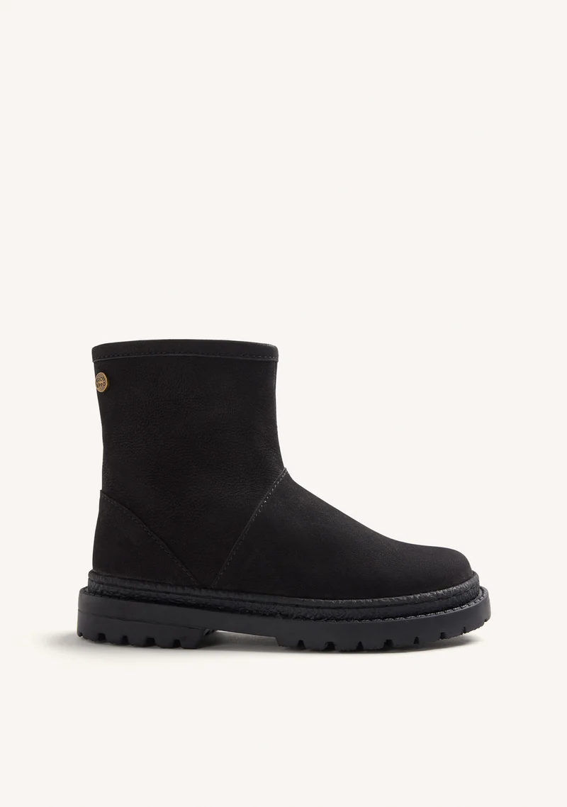 LEATHER ZIPPER BOOTS