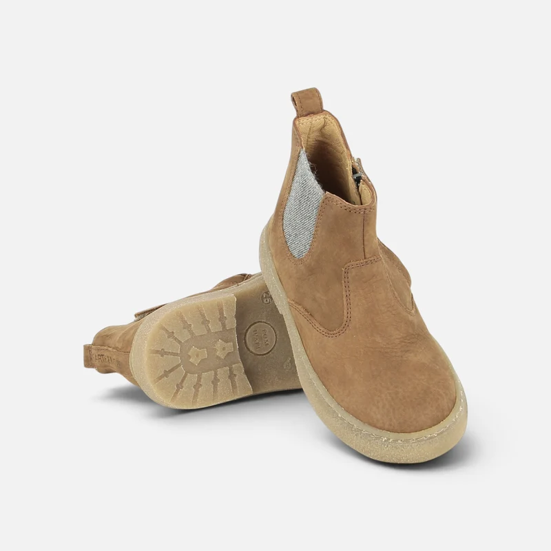 TRIX JOD ZIP - NUBUCK GRAINE - COGNAC
