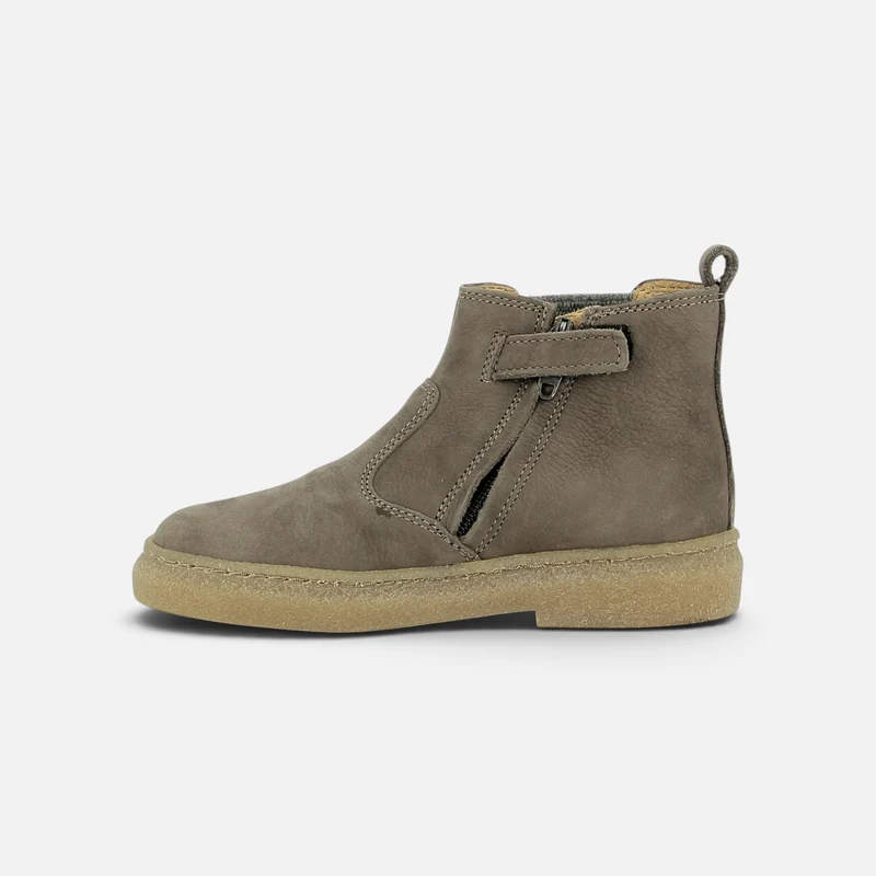 TRIX JOD ZIP - NUBUCK GRAINE - MARRON