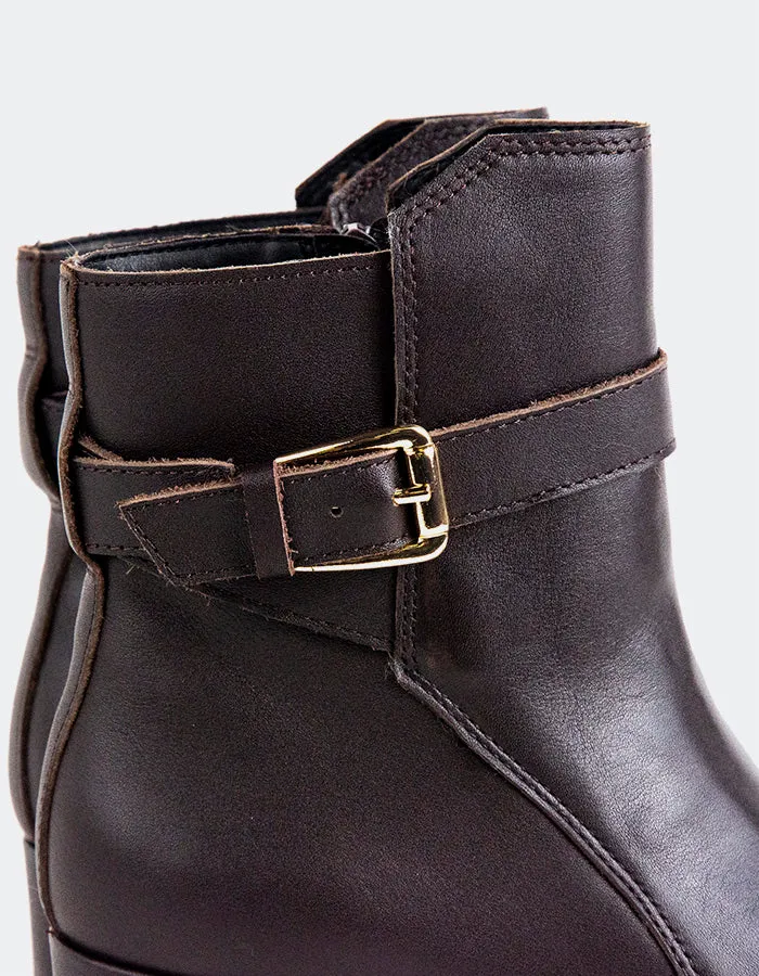 Caroline Brown Leather