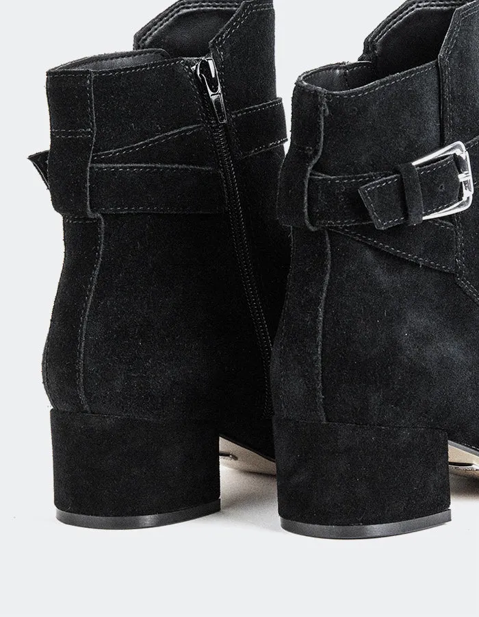 Caroline Black Suede