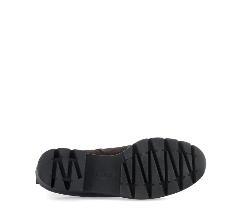 Bottines noires en cuir velours