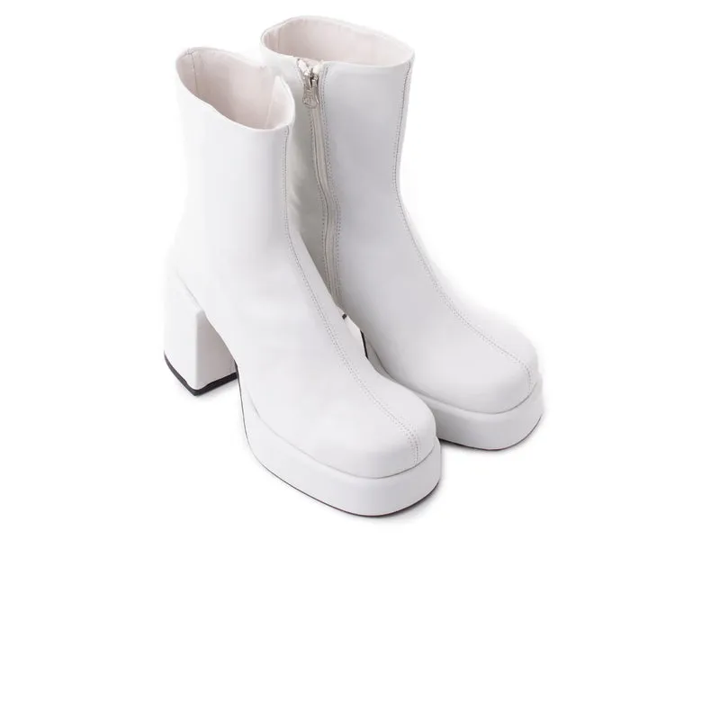 Palencia White Leather
