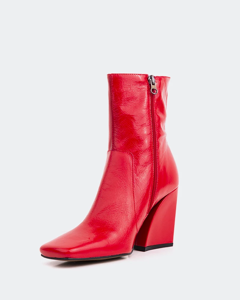 Nazaire Red Leather