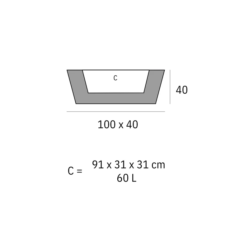 Jardinière - Conic
