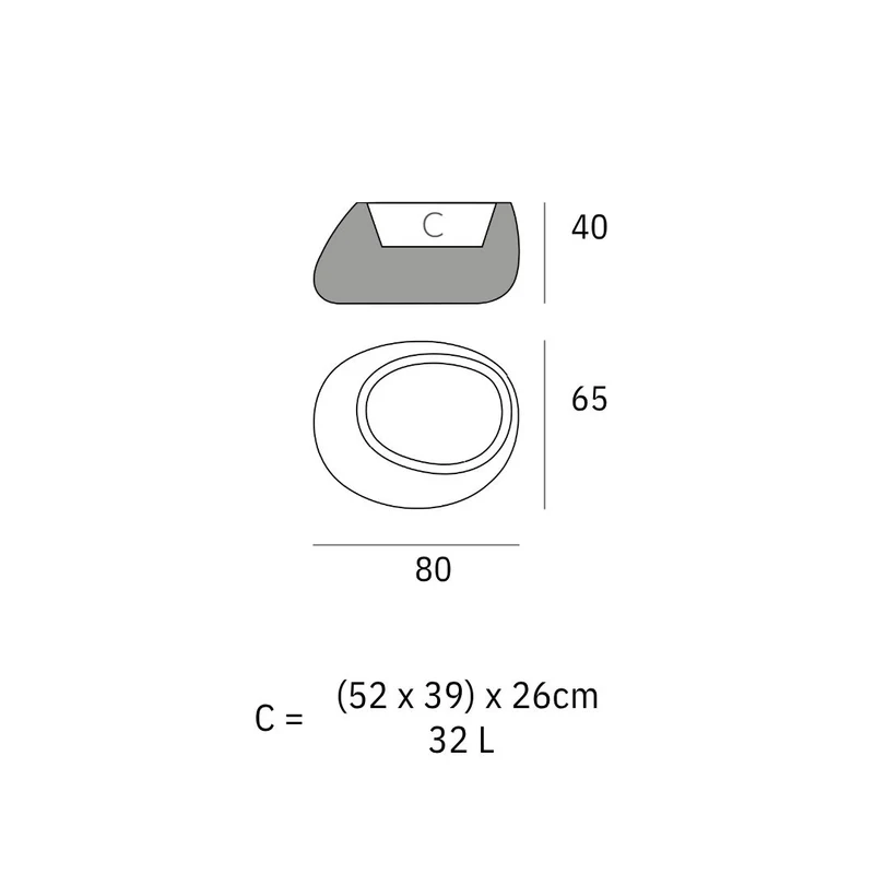 Pot - Stone LED