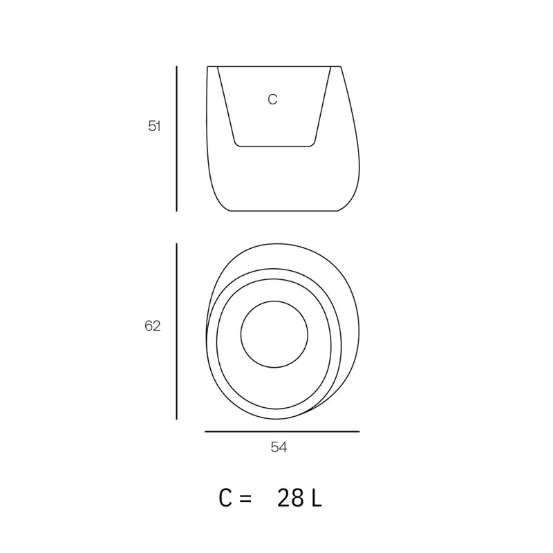Pot - Stone LED