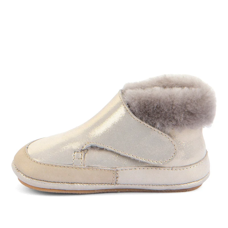 Froddo Furry Walk Barefoot Fourrés Gold Shine