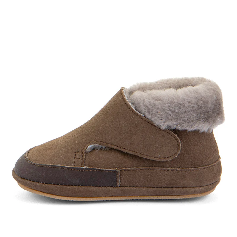 Froddo Furry Walk Barefoot Fourrés Brown