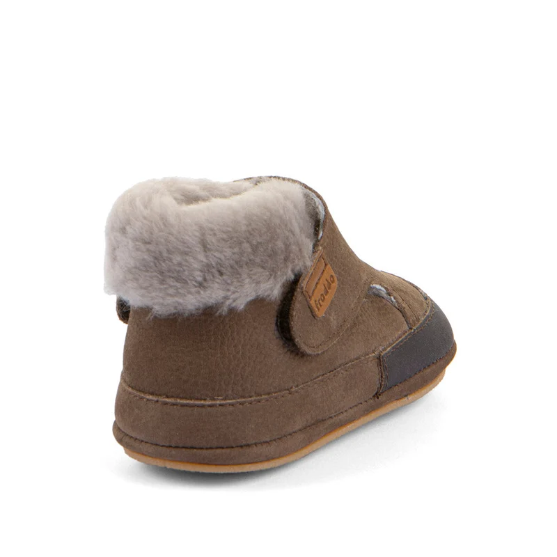 Froddo Furry Walk Barefoot Fourrés Brown