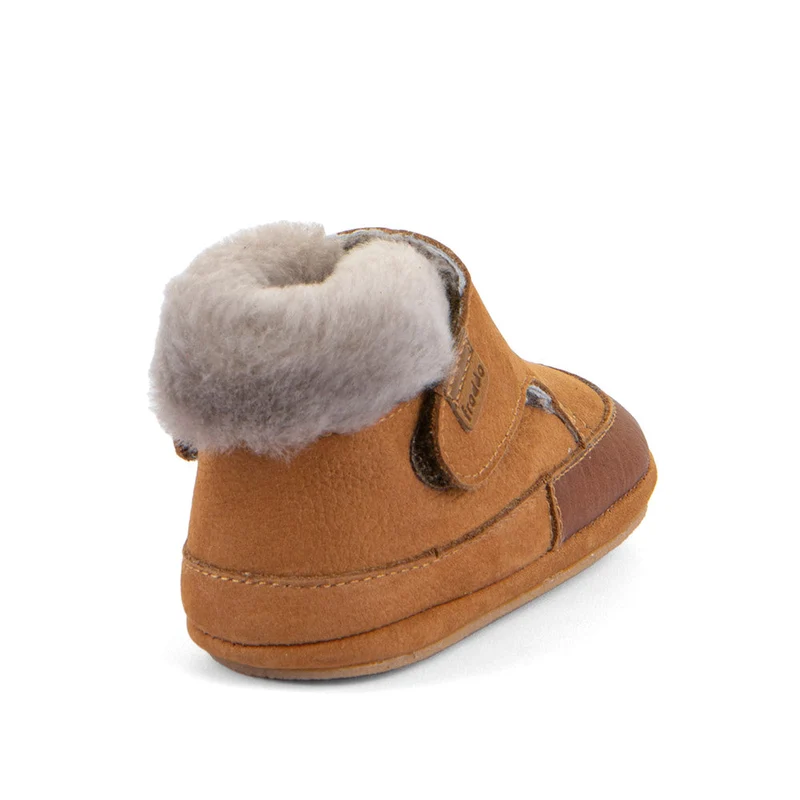 Froddo Furry Walk Barefoot Fourrés Cognac