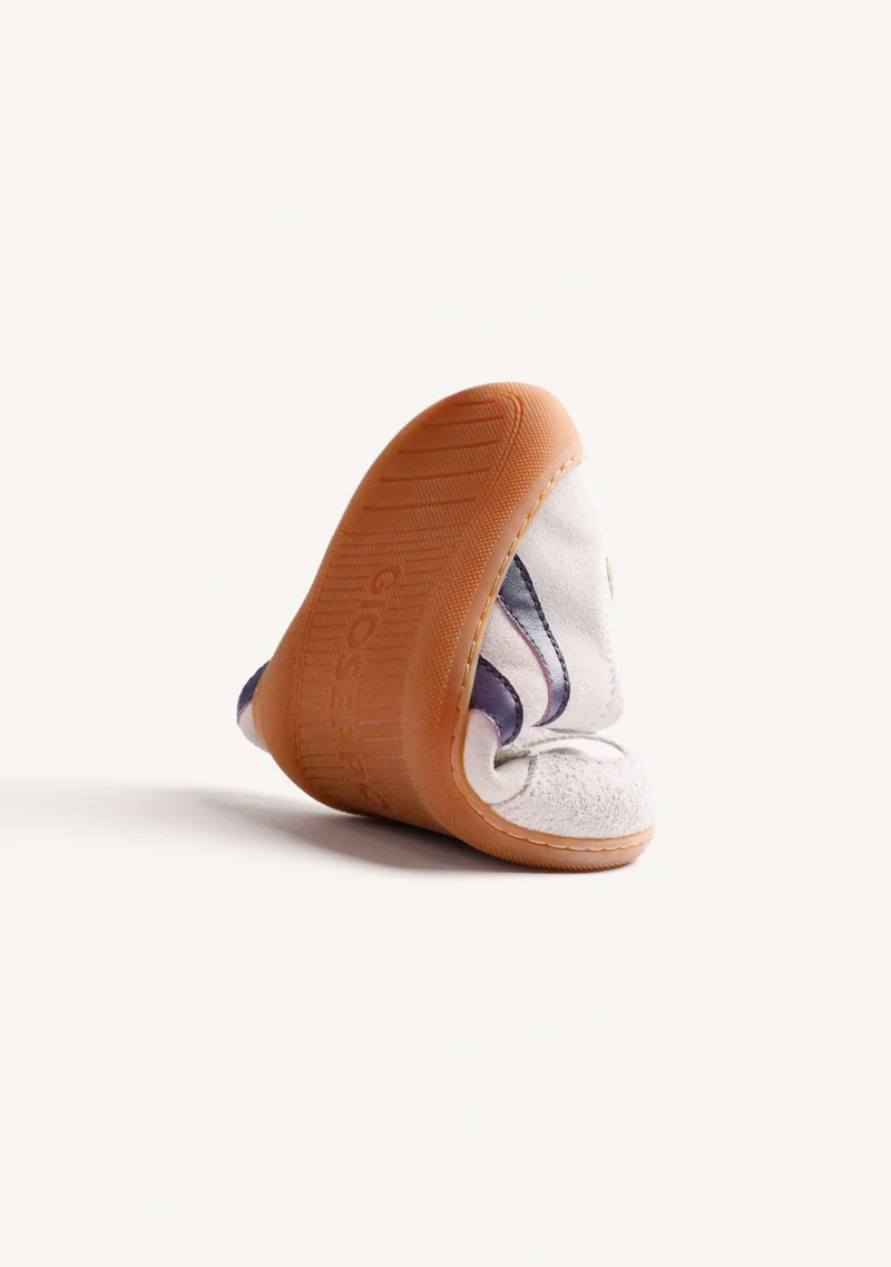 BAREFOOT OFF-WHITE LEATHER SNEAKERS