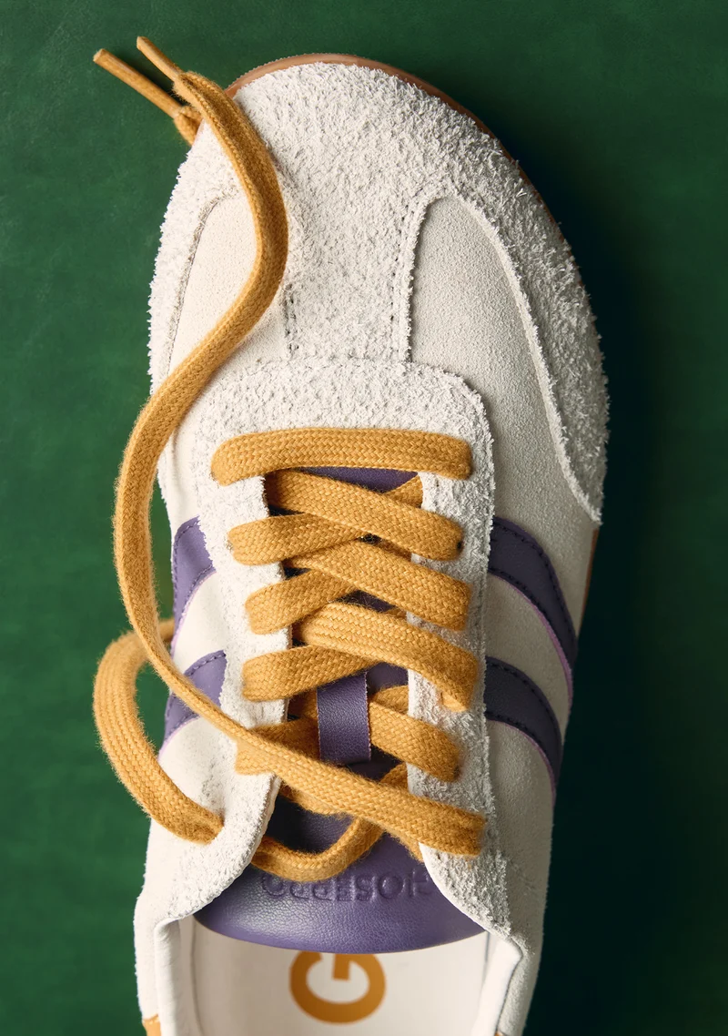 BAREFOOT OFF-WHITE LEATHER SNEAKERS