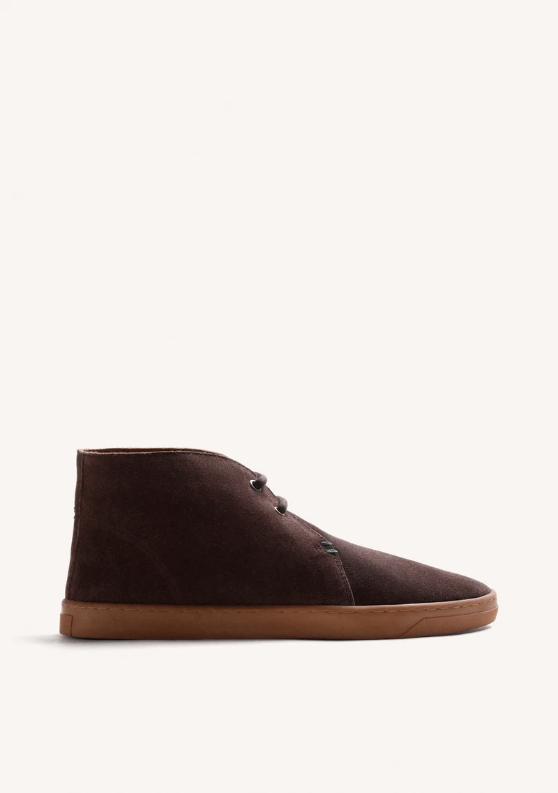 BROWN LEATHER ANKLE BOOTS