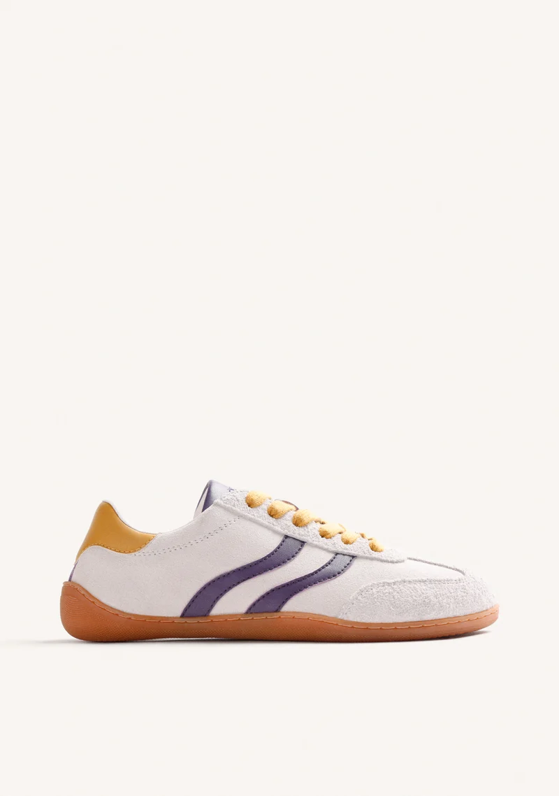 BAREFOOT OFF-WHITE LEATHER SNEAKERS