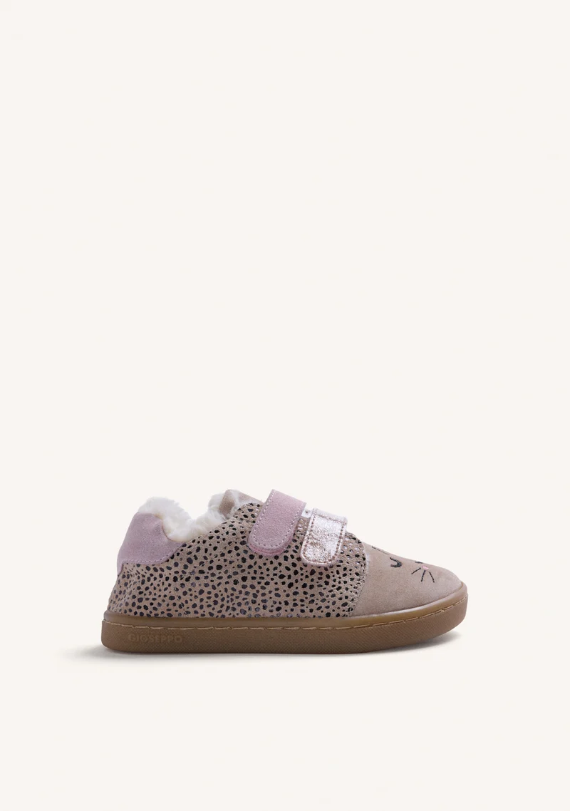 SATIN AND LEATHER BAREFOOT SNEAKERS WITH ANIMAL PRINT